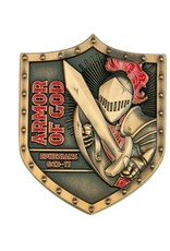 Logos Trading Post Armor Of God Shield Challenge Coin, Religious Pocket Prayer Token