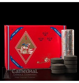 Cathedral Candle Co. Charcoal - "Quick Lighting for Incense" Roll of 10