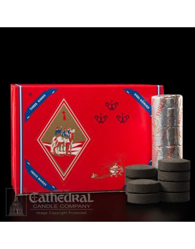 Cathedral Candle Co. Charcoal - "Quick Lighting for Incense" Roll of 10