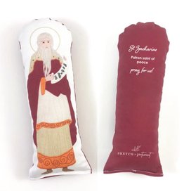 Sketch + Sentiment Saint Zacharias Plush Catholic Prayer Doll