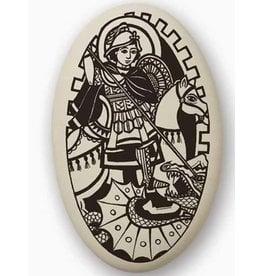 Touchstone Pottery Saint George Porcelain Pendant