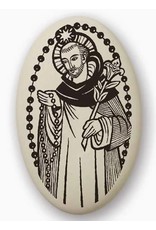 Touchstone Pottery Saint Dominic Porcelain Pendant