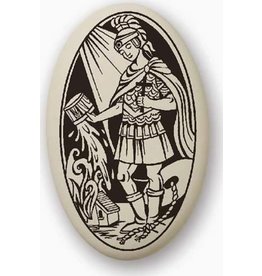 Touchstone Pottery Saint Florian Porcelain Pendant