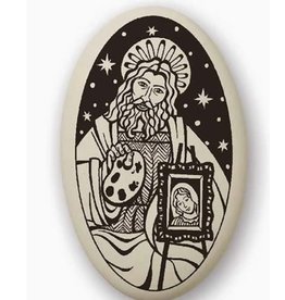 Touchstone Pottery Saint Luke Porcelain Pendant