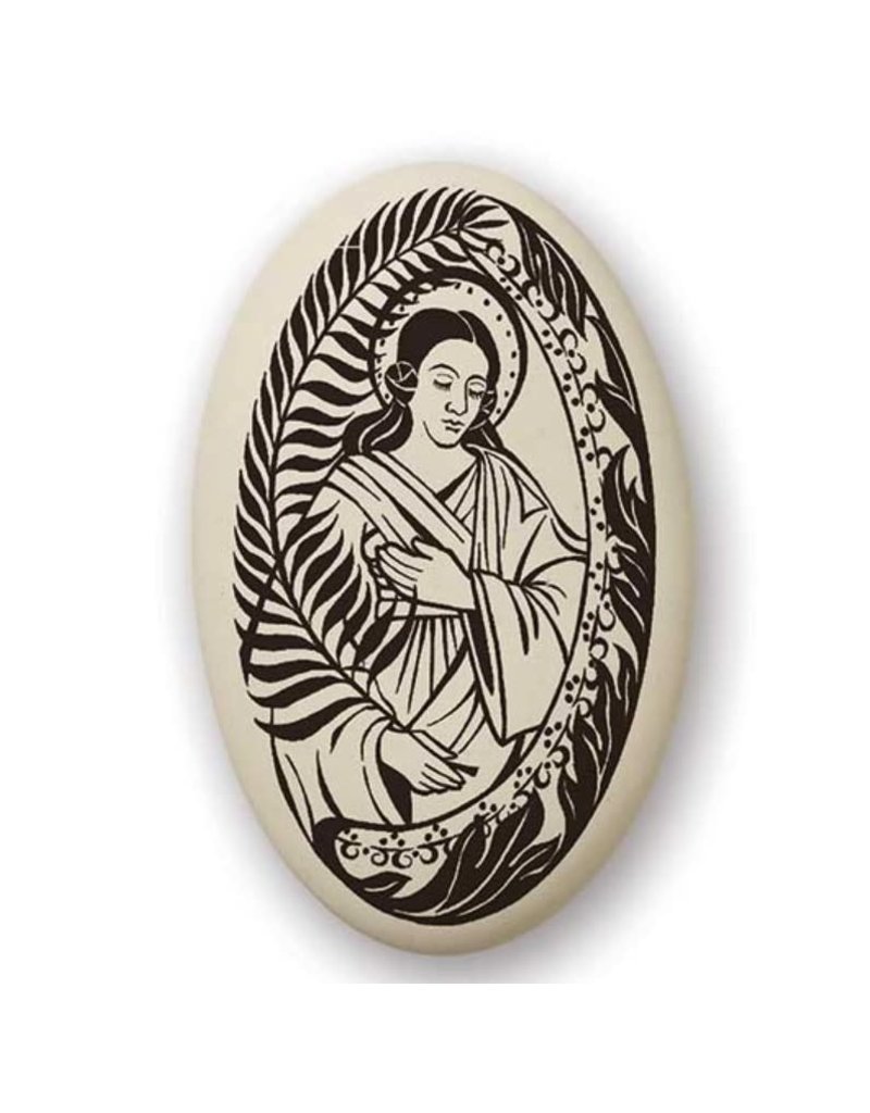Touchstone Pottery Saint Agatha Porcelain Pendant
