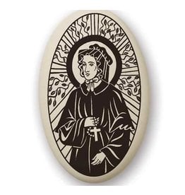 Touchstone Pottery Saint Elizabeth Ann Seton Porcelain Pendant