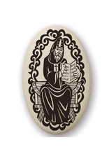 Touchstone Pottery Saint Benedict of Nursia Porcelain Pendant