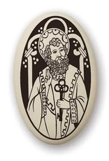 Touchstone Pottery Saint Peter the Apostle Porcelain Pendant