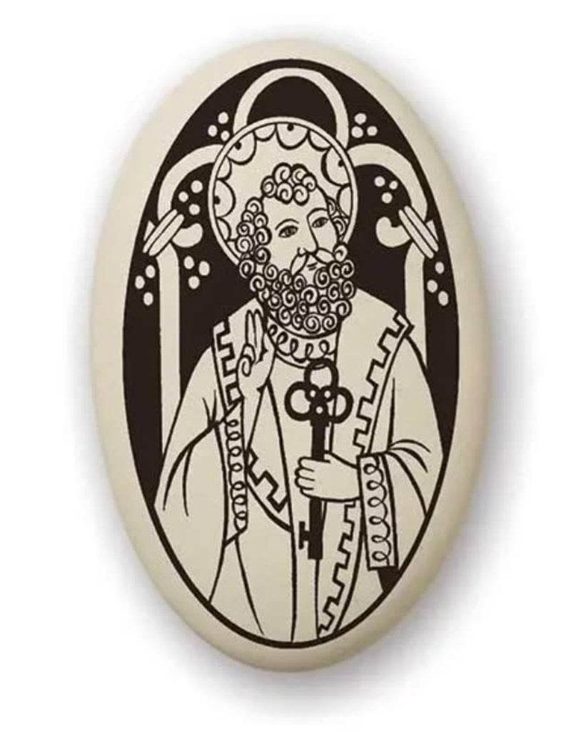 Touchstone Pottery Saint Peter the Apostle Porcelain Pendant