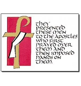 Altar + Home They Presented These Men, Deacon Ordination Congratulations Card