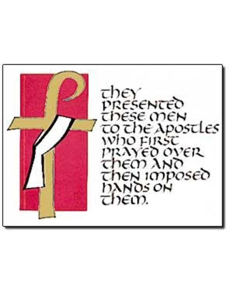 Altar + Home They Presented These Men, Deacon Ordination Congratulations Card