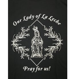 QOA Catholic Our Lady of La Leche Dark Gray Shirt L