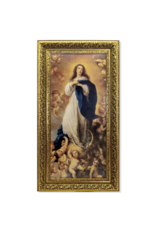 WJ Hirten 14 1/2" x 26" Immaculate Conception by Murillo with Gold Leaf Frame