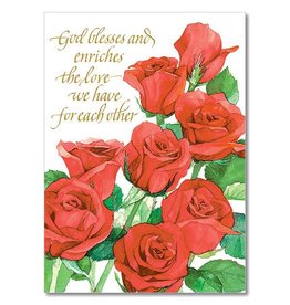 Altar + Home God Blesses and Enriches Wedding Anniversary Card