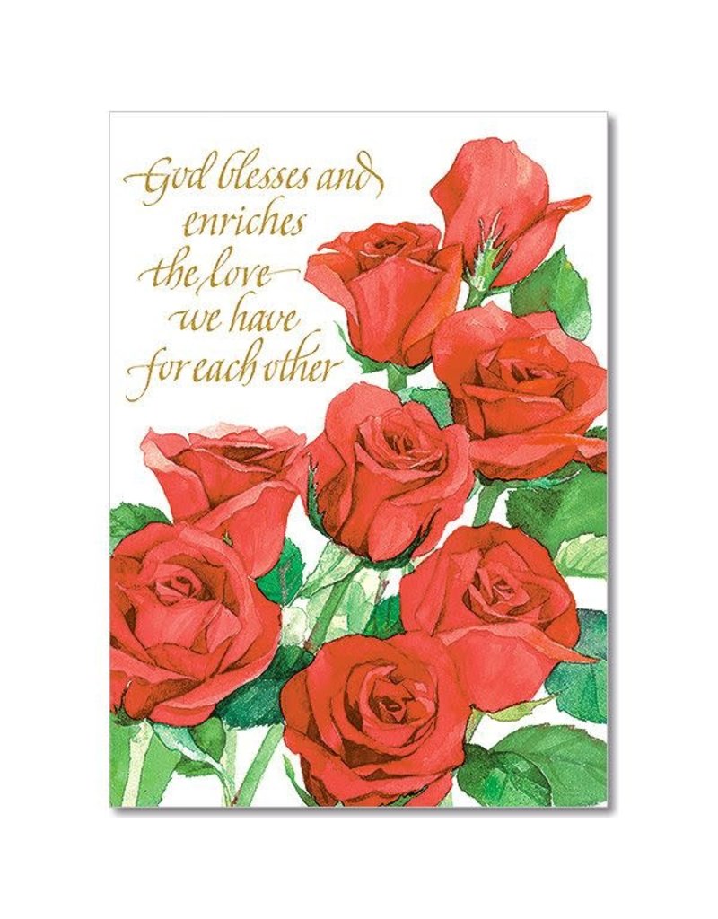 Altar + Home God Blesses and Enriches Wedding Anniversary Card