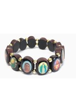 Costa Articoli Religiosi All Saints Wooden Bracelet