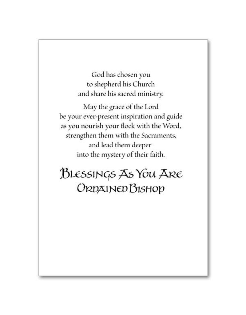 The Printery House Shepherd the Church of God, Bishop Ordination Card -  Queen of Angels Catholic Store