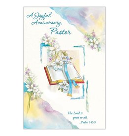 Berkander A Joyful Anniversary Pastor Card