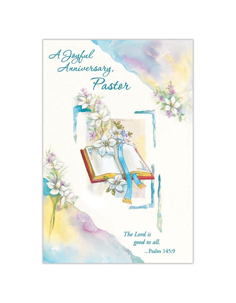 Berkander A Joyful Anniversary Pastor Card