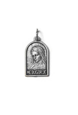 Our Lady of Medugorje Oxidized Medal