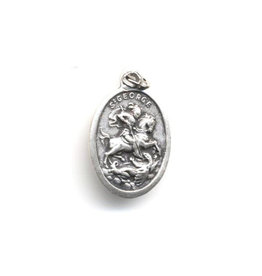 Devon Trading Company St. George and St. Patrick Double Sided Oxidized Medal
