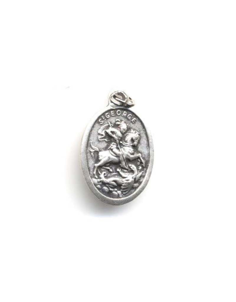 Devon Trading Company St. George and St. Patrick Double Sided Oxidized Medal