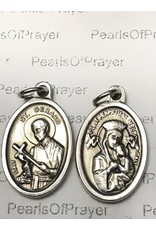 Moshy Brothers, Inc St. Gerard and Our Lady of Perpetual Help Oxidized Medal