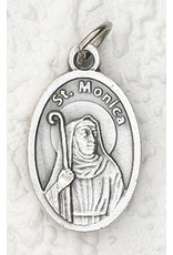 St. Monica Oxidized Medal
