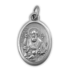 Lumen Mundi St. Nicholas Oxidized Medal