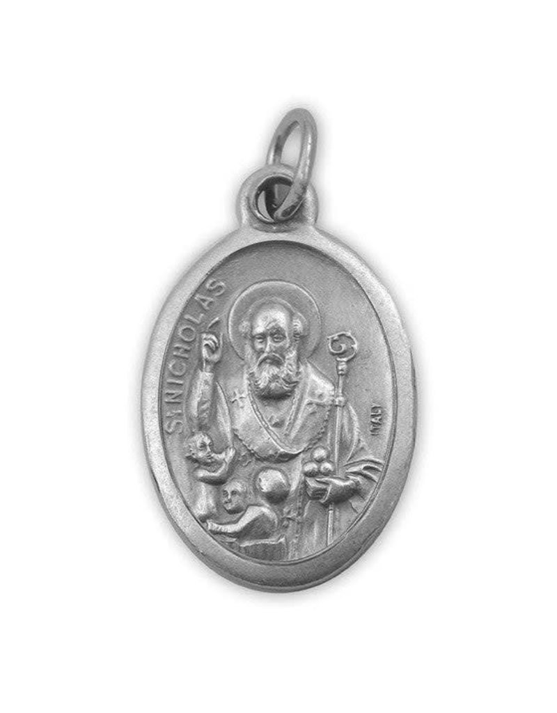 Lumen Mundi St. Nicholas Oxidized Medal