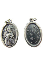 Religious Art Inc St. Theresa of Avila Oxidized Medal