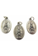 WJ Hirten Virgen de Montserrat / Sagrado Corazón Oxidized Medal