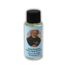 Lumen Mundi Saint Peregrine Devotional Oil, Lily of the Valley Scent