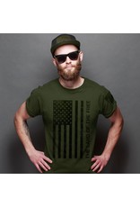 Kerusso Mens T-Shirt Hold Fast Flag  Green
