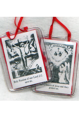 Religious Art Inc 2" Red Scapular of the Passion with Pamphlet