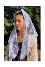 Oremus Mercy St. Catalina Thomas Veil- White