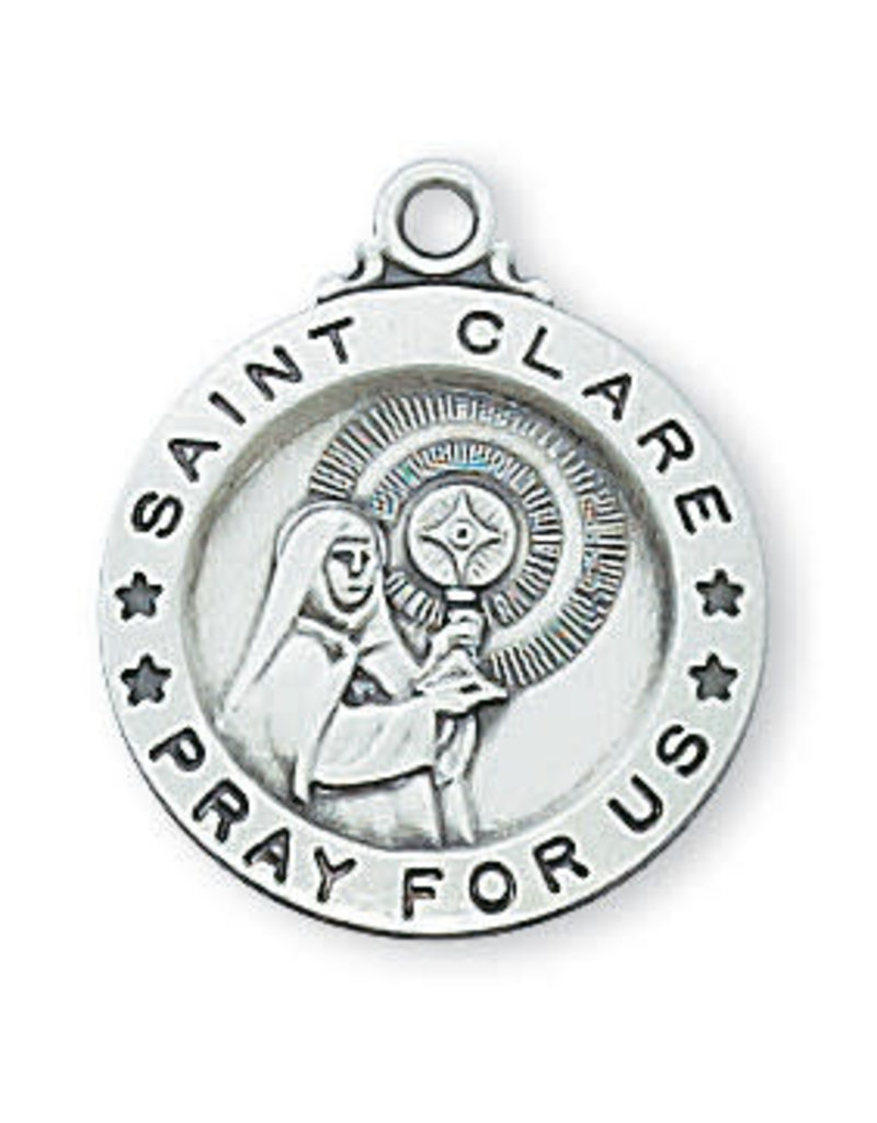 McVan St. Clare Sterling Silver Medal on 18" Chain