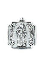 McVan Sterling Silver St. Florian Medal on 24" Chain