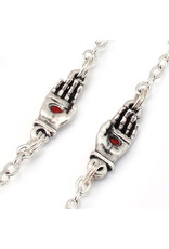 Ghirelli Saint Pio of Pietrelcina Rosary in Antique Silver with Red Beads