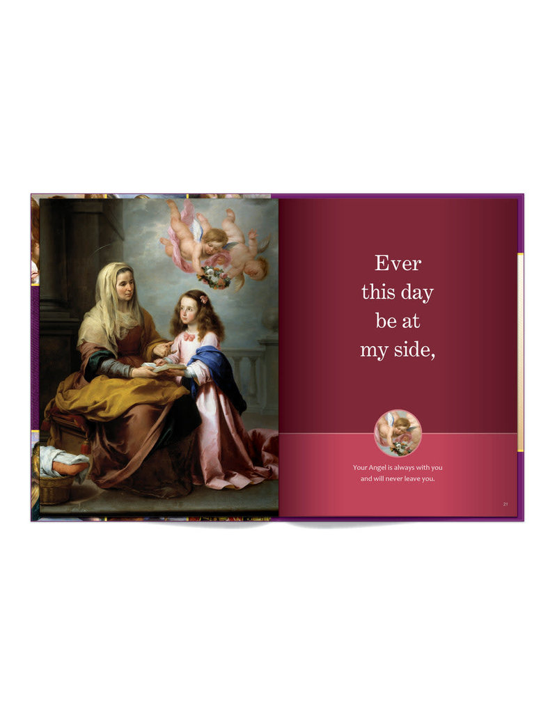 Holy Heroes Praying to Holy Angels | Angel of God and St. Michael the Archangel Prayers in Sacred Art for Young Children