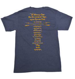 Nelson Fine Art and Gifts St. James Pilgrimage Outfitters Heather Navy T-Shirt Large