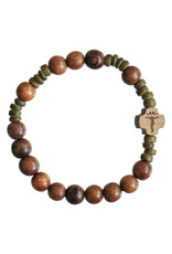 Sine Cera 8mm Wood Rosary Bracelet