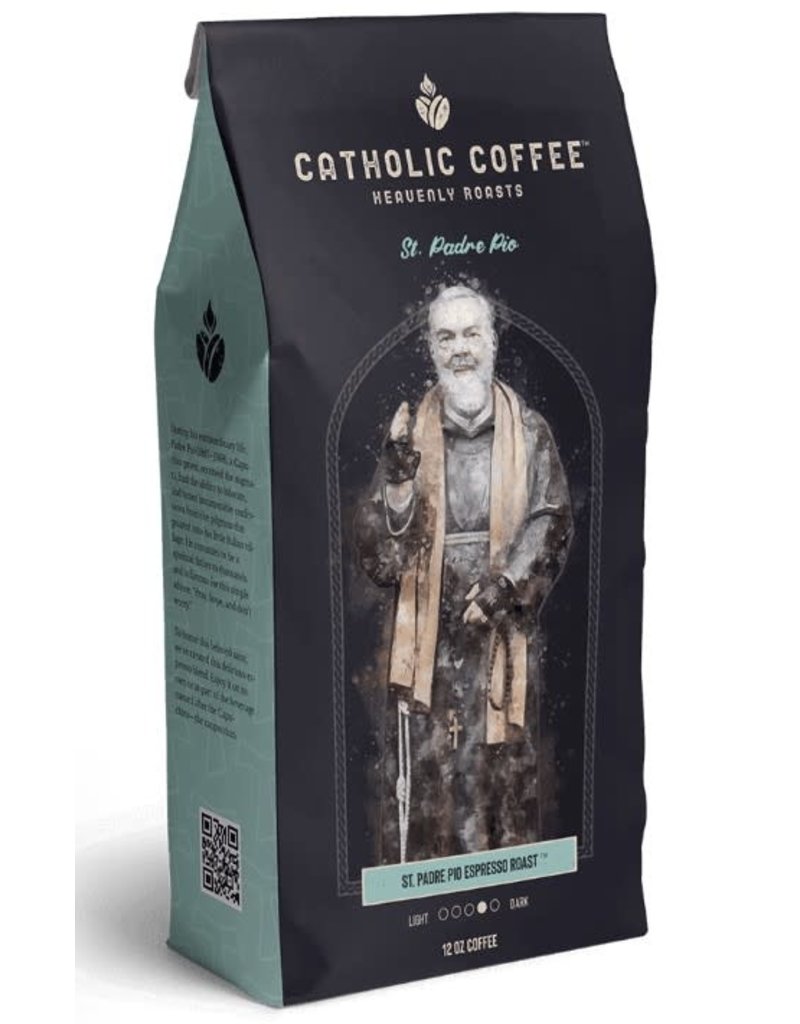 Catholic Coffee Padre Pio Espresso Roast | Catholic Coffee