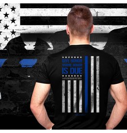 Kerusso Hold Fast Men's T-Shirt Police Flag