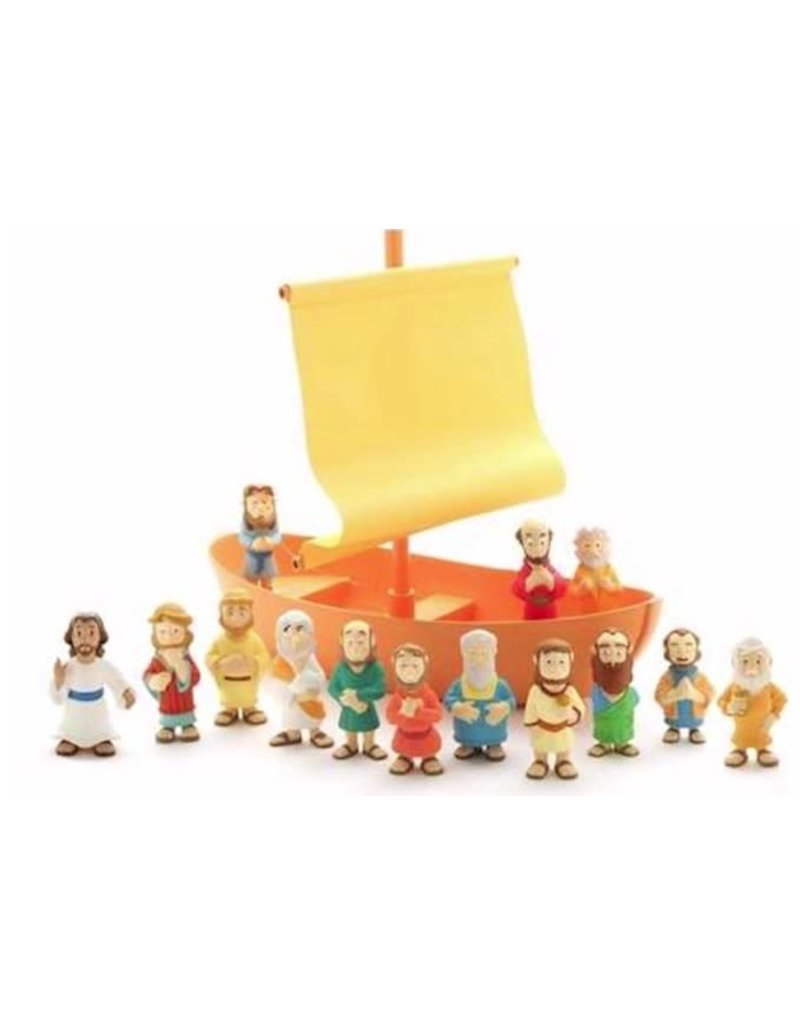 Anchor Productions Toy-Playset-Tales Of Glory: Galilee Boat with Jesus & 12 Apostles (15 Pc)