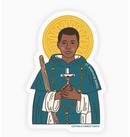 Catholic Family Crate Saint Martin De Porres Sticker