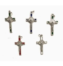 Costa Articoli Religiosi Assorted St. Benedict Cross Medals 4x2 cm