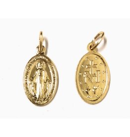 Costa Articoli Religiosi Aluminum Gold Tone Miraculous Medal