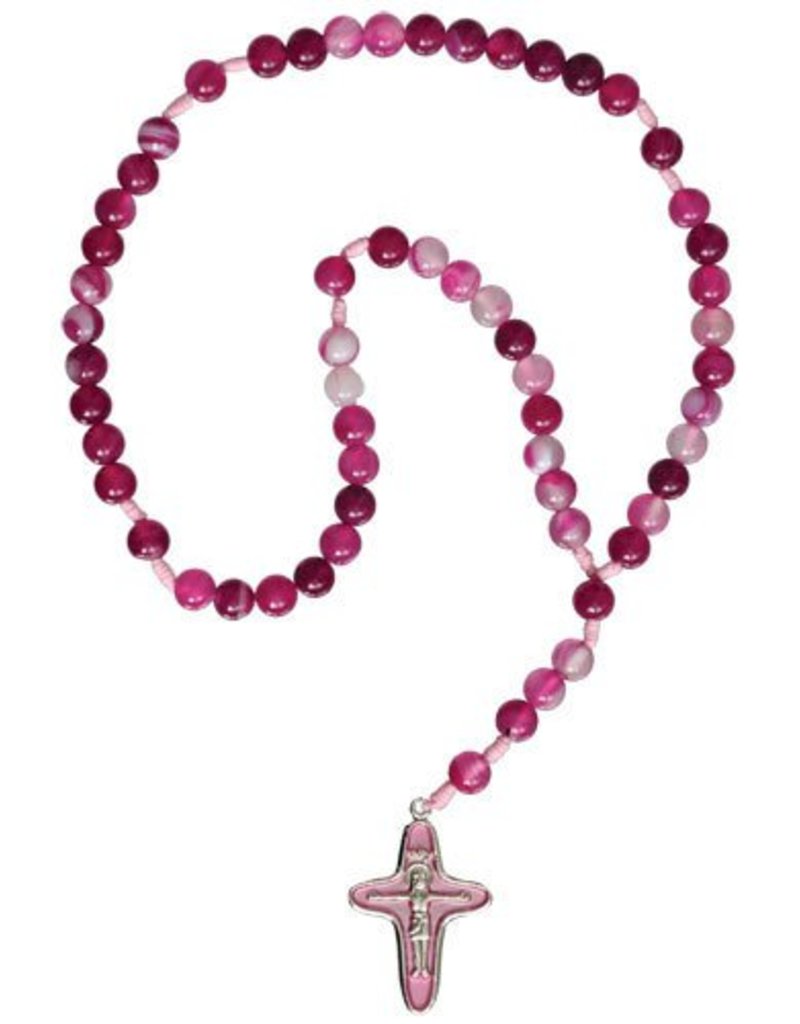 Sine Cera Pink Children's Gemstone Rosary (purple)