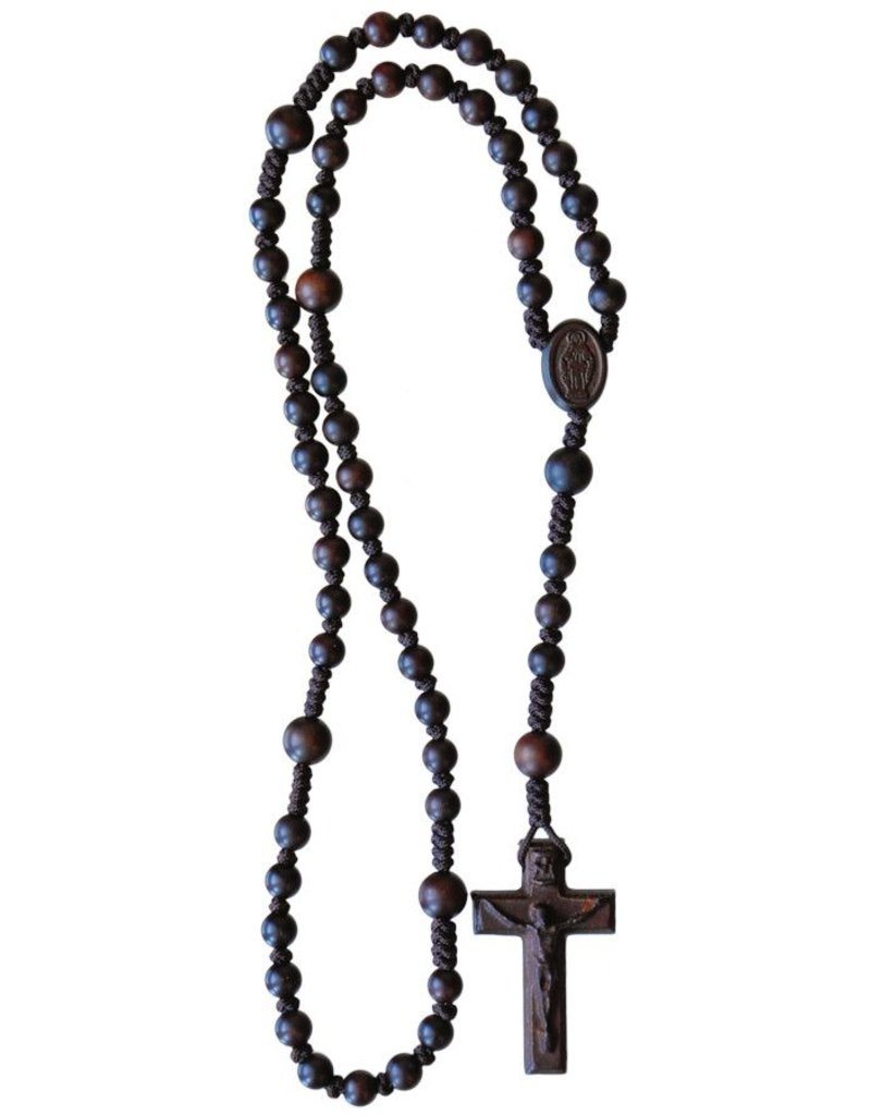 Sine Cera Dark Jujube Wood Rosary (6mm Our Father)
